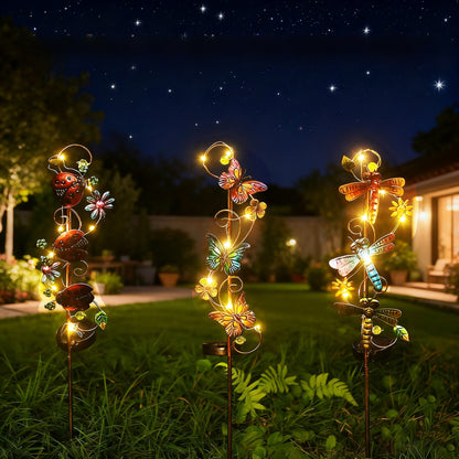 Solar Panel Iron Art Lawn Lamp