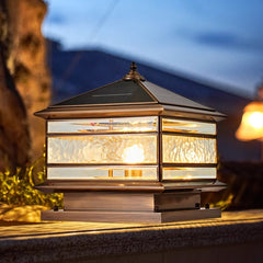 250mm Pagoda Copper Column Light Bronze
