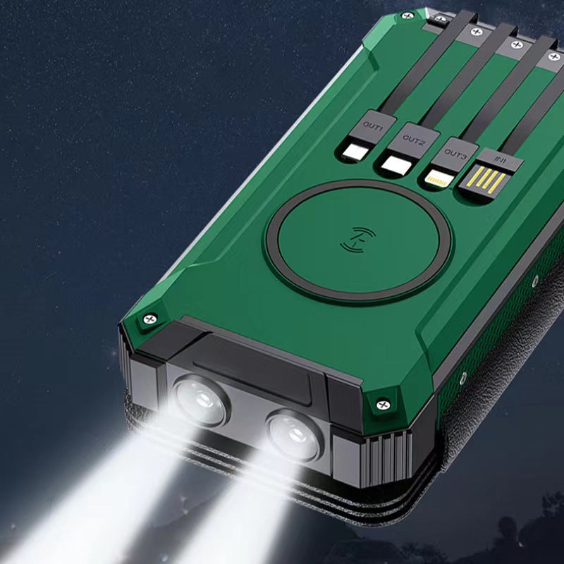 Solar Power Bank 20000mAh Wireless Charging