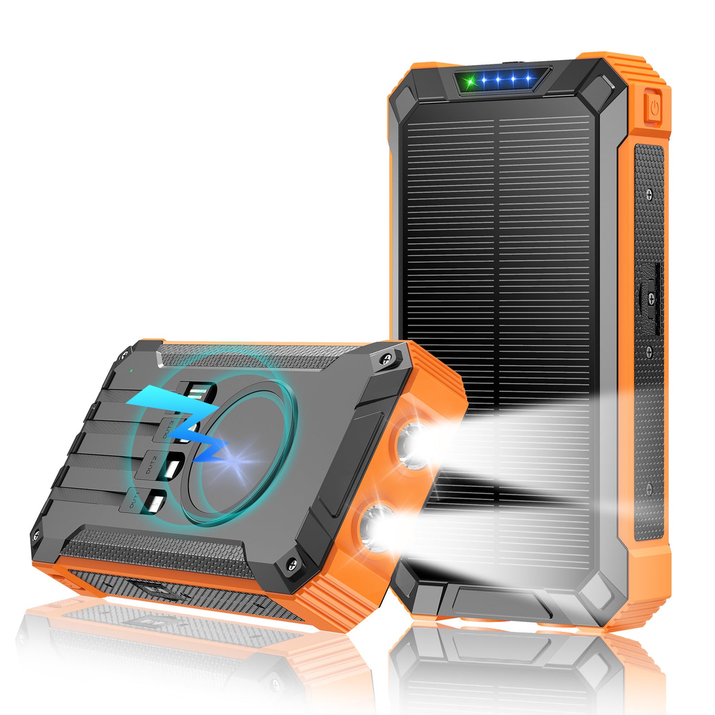 Solar Power Bank with Camping Light