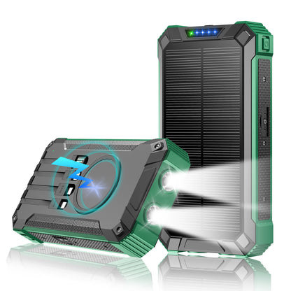 Solar Power Bank with Camping Light