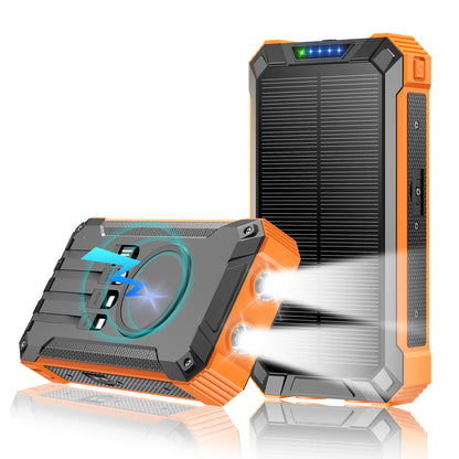 Solar Power Bank with Camping Light