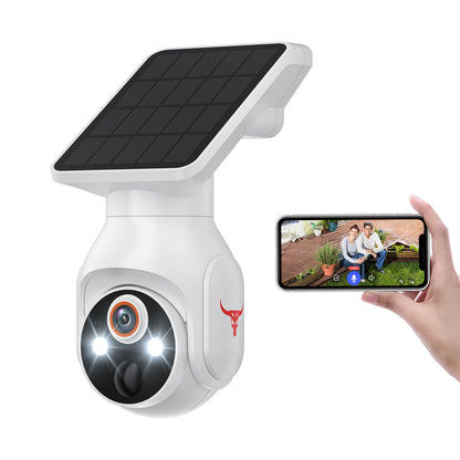 Solar-Powered 4G Security Camera with 360° View