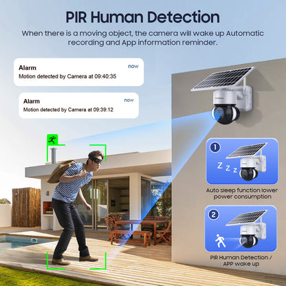 Solar Powered 6MP Dual Lens Outdoor Camera