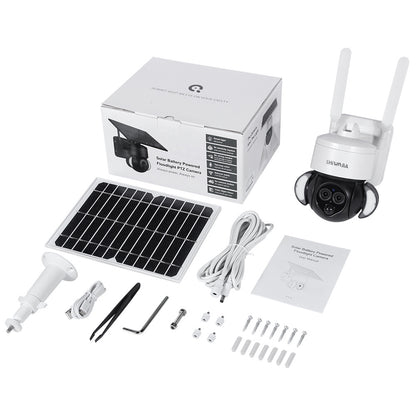Solar Powered 6MP Dual Lens Outdoor Camera