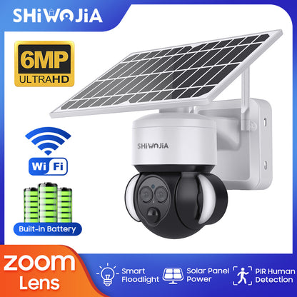 Solar Powered 6MP Dual Lens Outdoor Camera