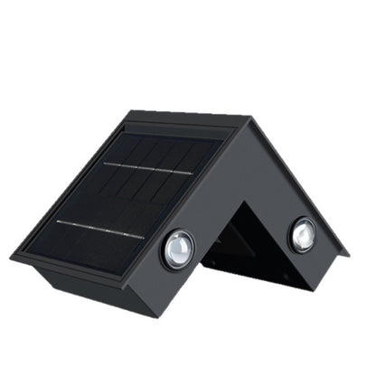 Solar Powered 90 Degree Corner Wall Light Outdoor Garden Lighting