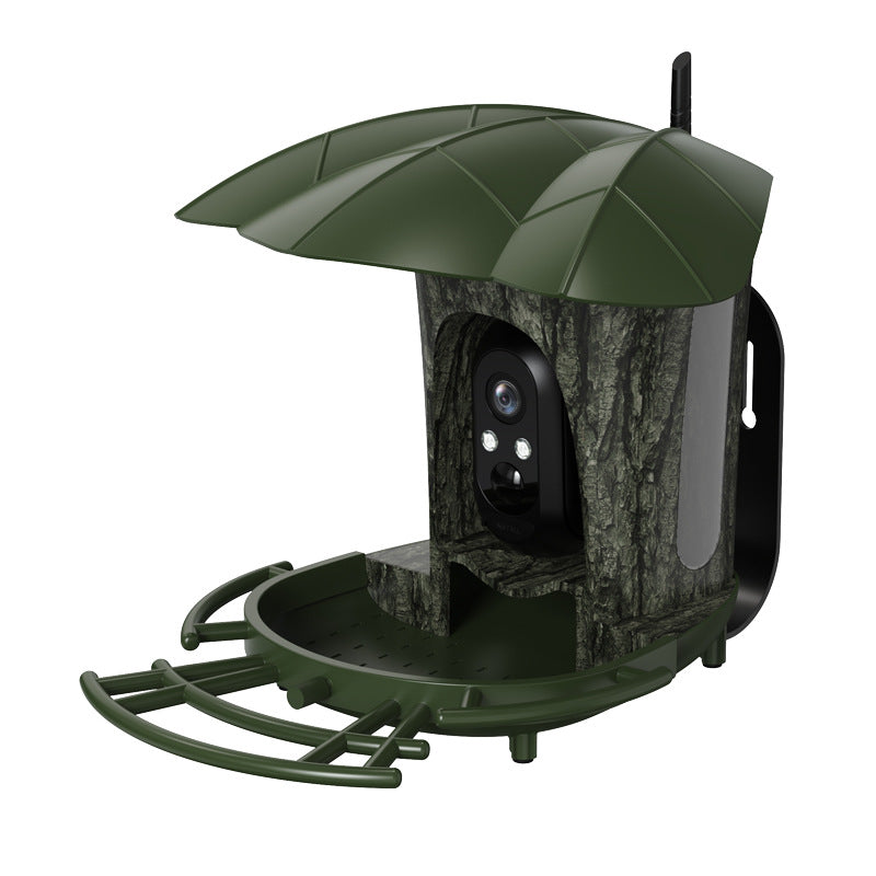 Solar Powered AI Bird Feeder with Camera and Night Vision