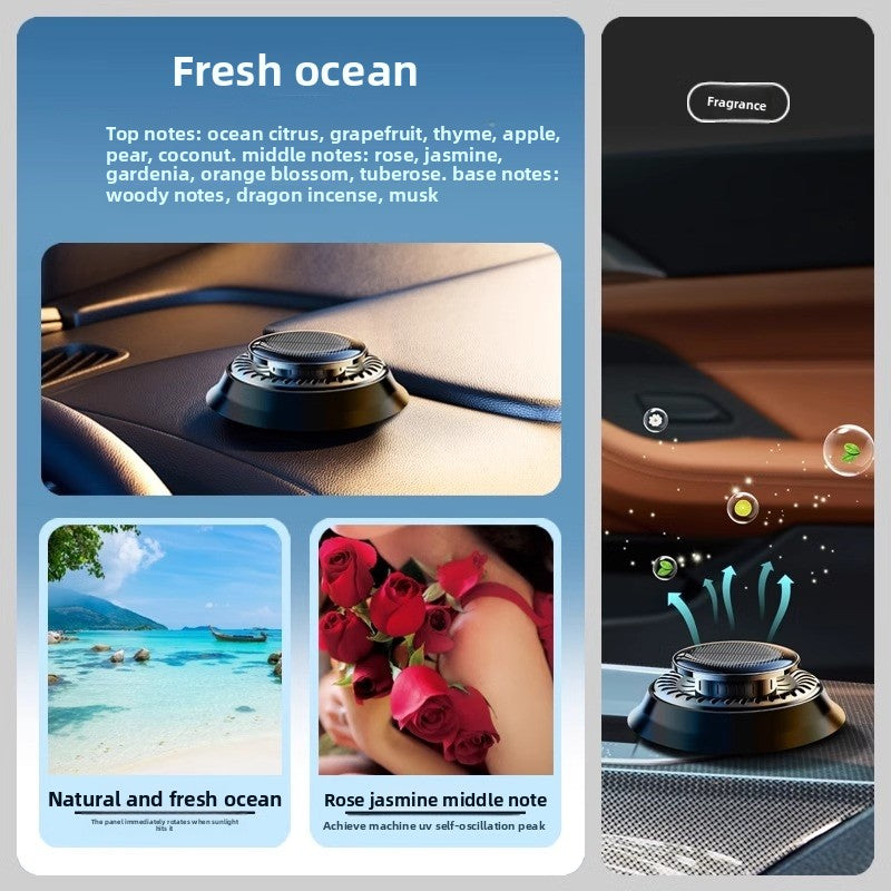Solar Powered Automatic Rotating Car Air Freshener