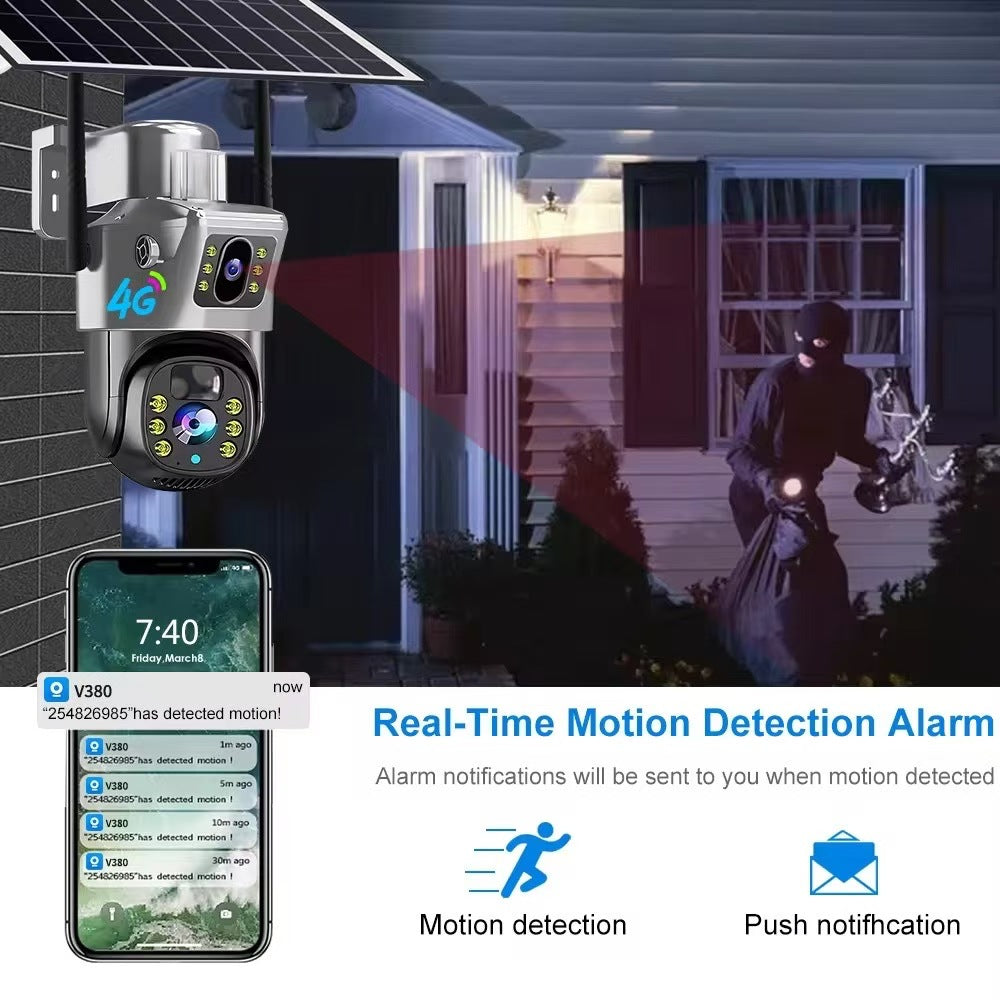 Solar-powered camera