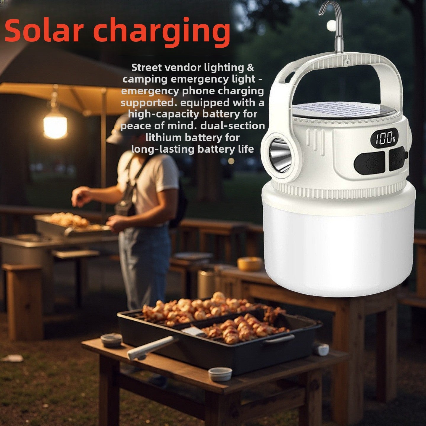 Solar Powered Camping Light