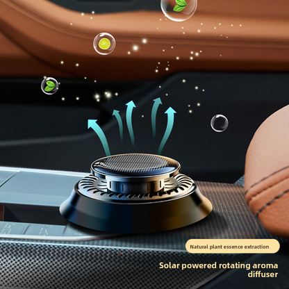 Solar-powered car air freshener