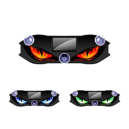 Solar Powered Car Devil Eye Ambient Warning Light