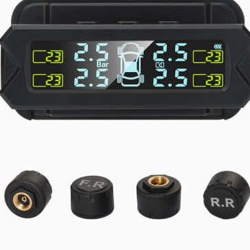 Solar Powered Car Tire Pressure Monitoring System