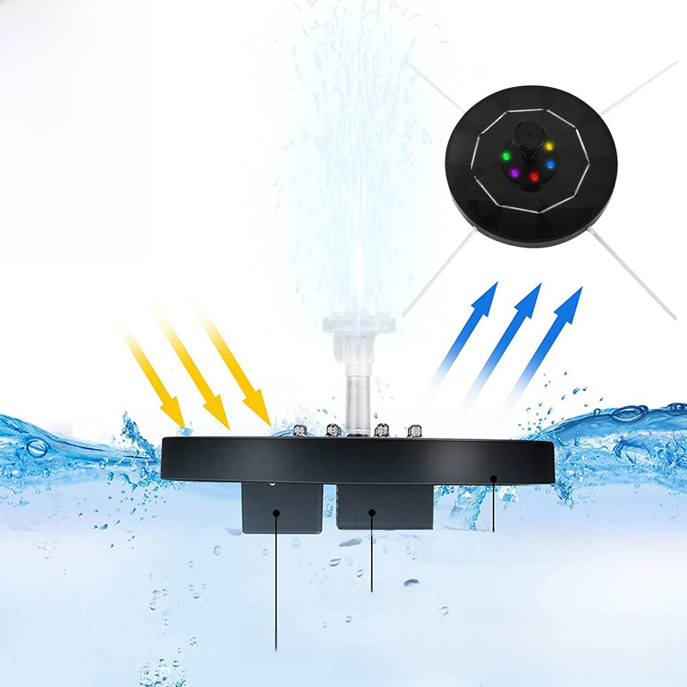 Solar Powered Color Changing Fountain Light with LED