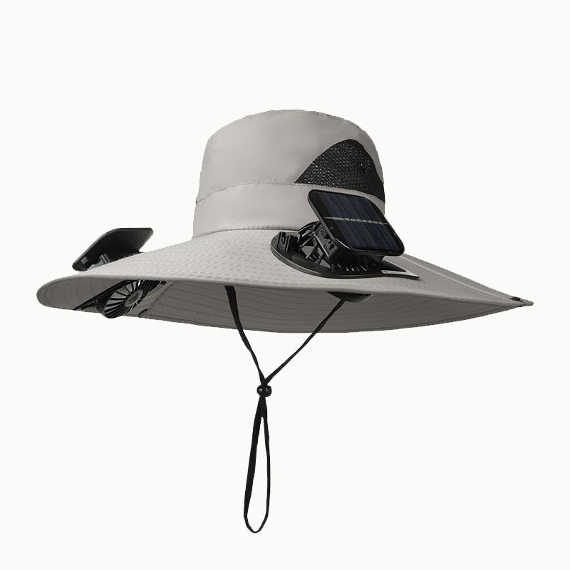 Solar Powered Cooling Fan Hat