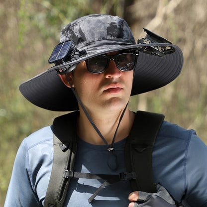Solar Powered Cooling Fan Hat
