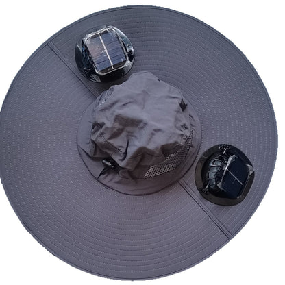 Solar Powered Cooling Fan Hat