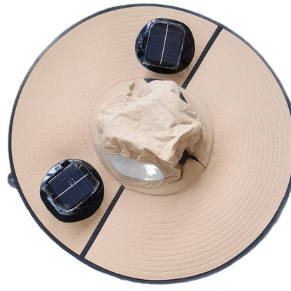 Solar Powered Cooling Fan Hat