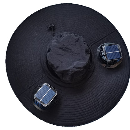 Solar Powered Cooling Fan Hat