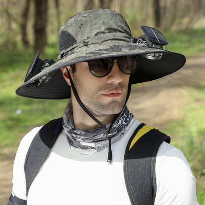 Solar Powered Cooling Fan Hat