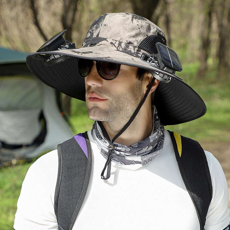 Solar Powered Cooling Fan Hat