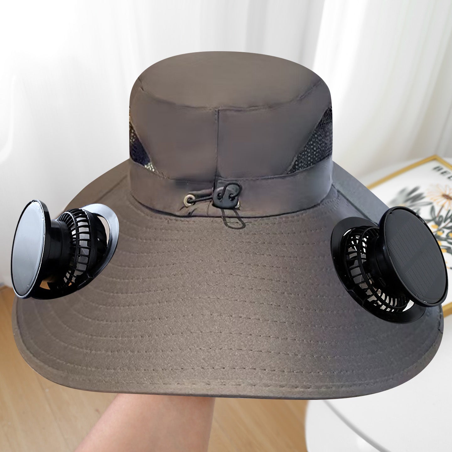 Solar Powered Cooling Hat with Adjustable Fan
