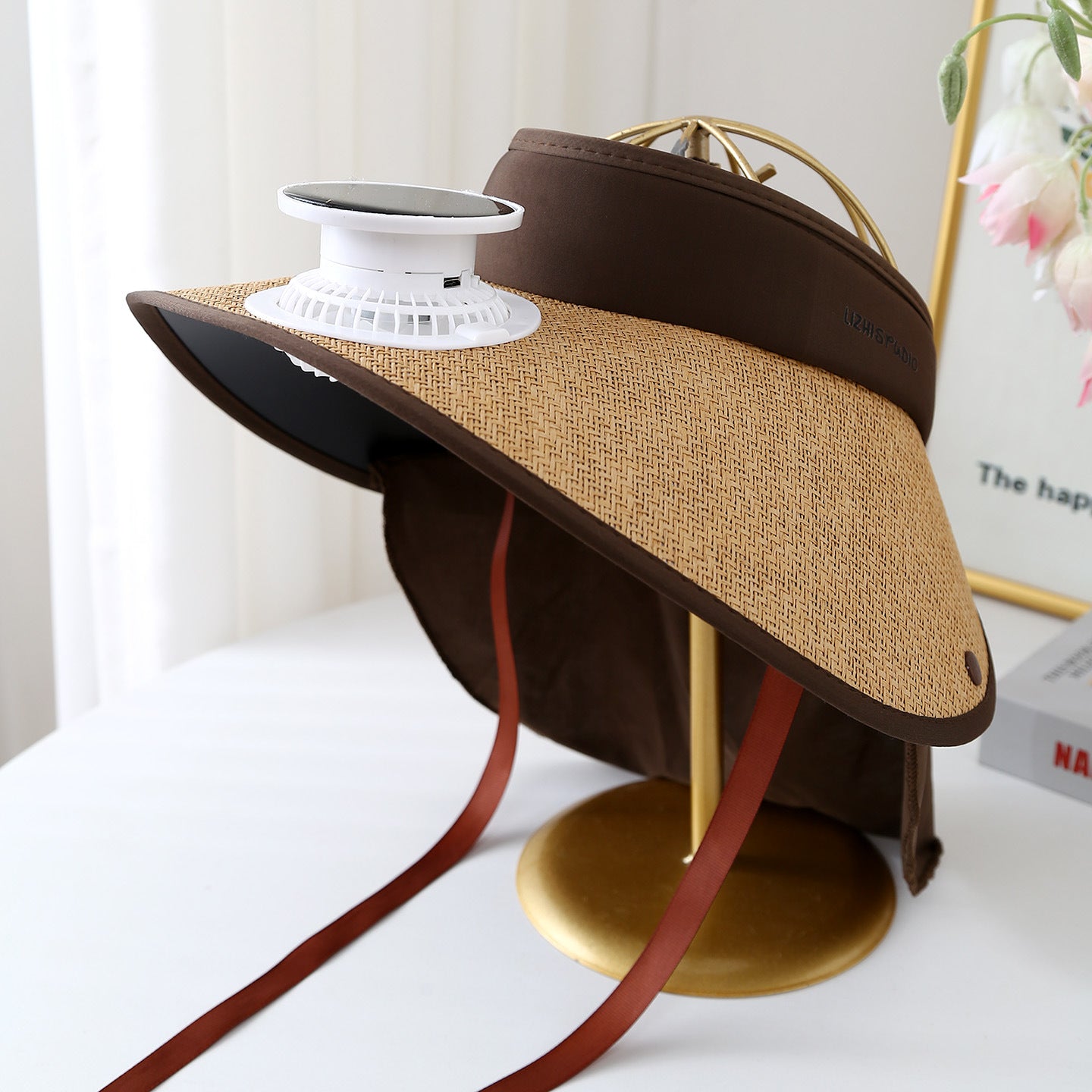 Solar Powered Cooling Hat with Adjustable Fan
