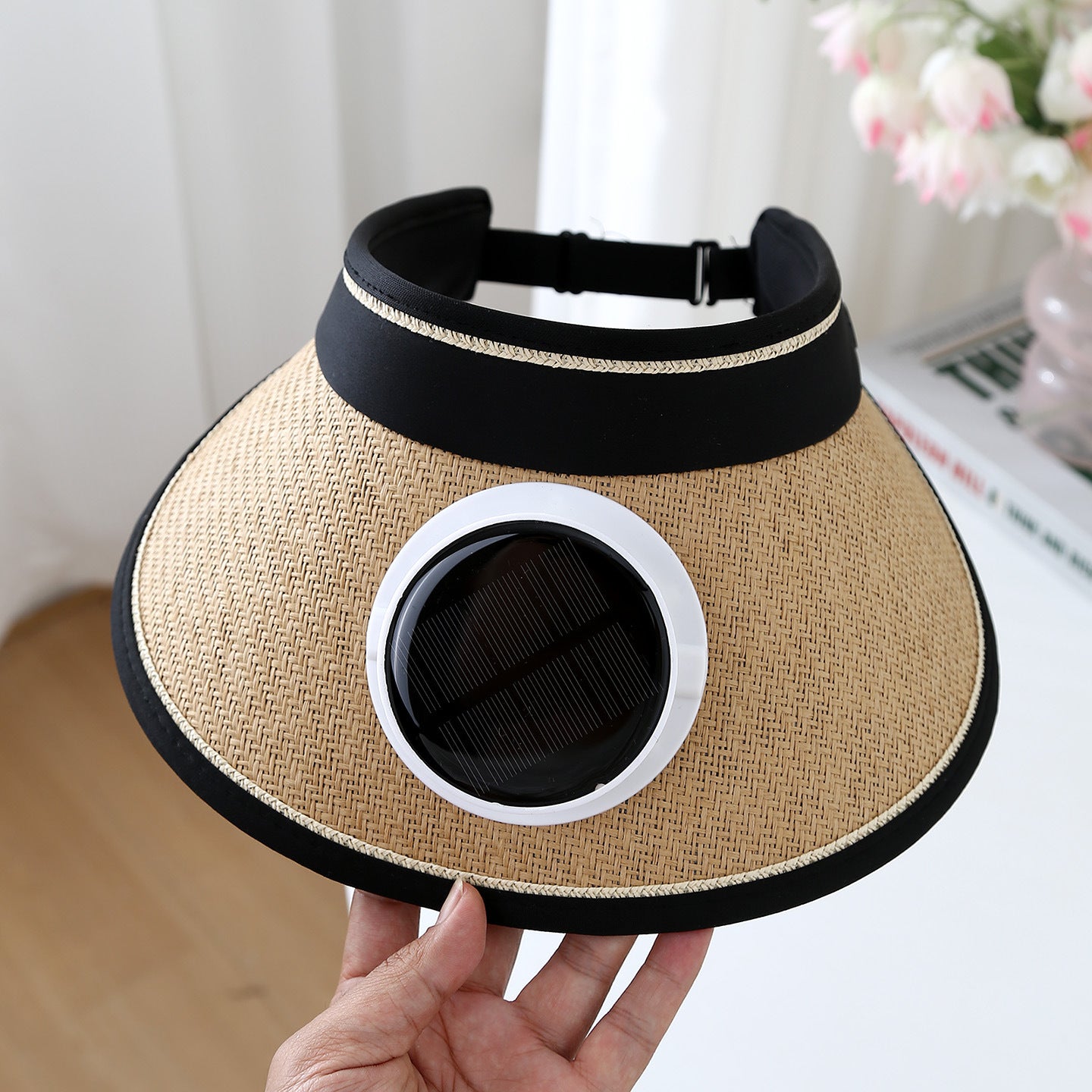 Solar Powered Cooling Hat with Adjustable Fan