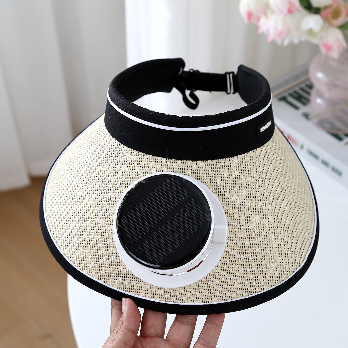 Solar Powered Cooling Hat with Adjustable Fan