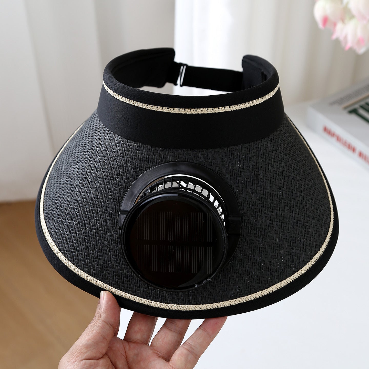 Solar Powered Cooling Hat with Adjustable Fan