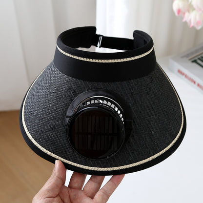 Solar Powered Cooling Hat with Adjustable Fan