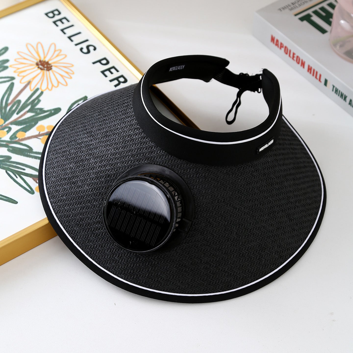 Solar Powered Cooling Hat with Adjustable Fan