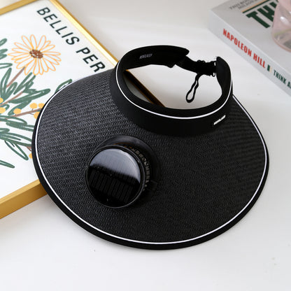 Solar Powered Cooling Hat with Adjustable Fan