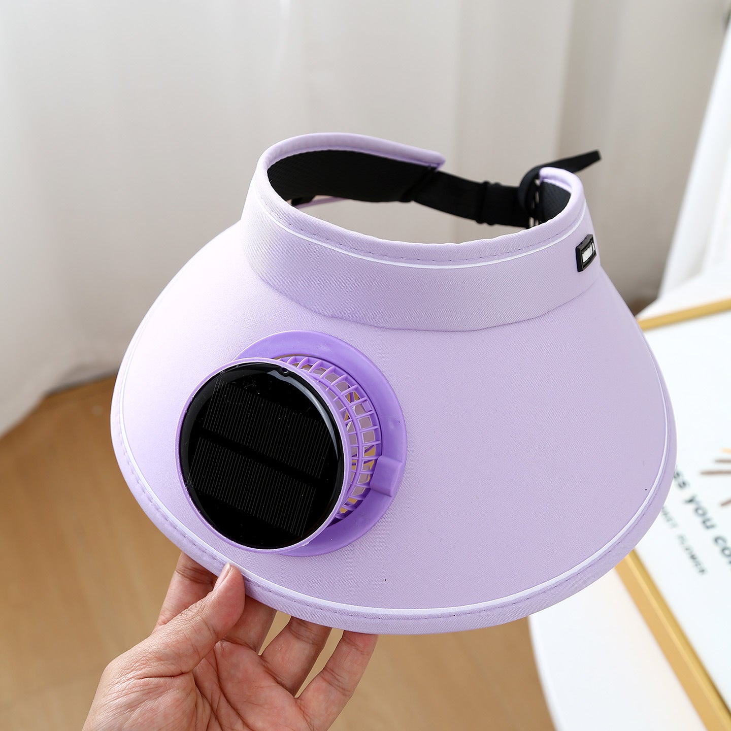 Solar Powered Cooling Hat with Adjustable Fan