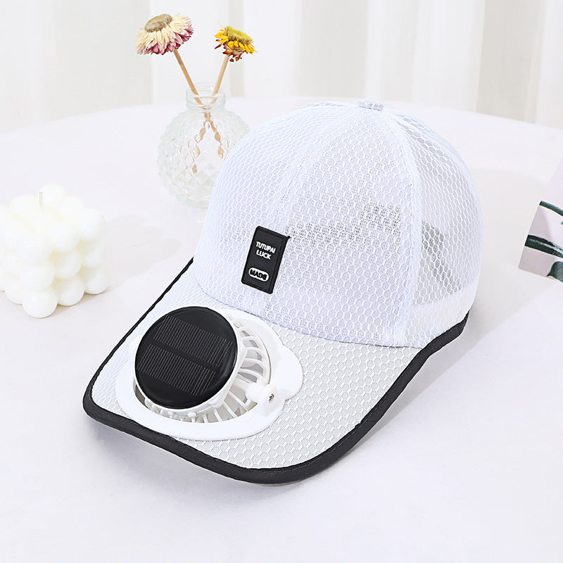 Solar Powered Cooling Hat with Adjustable Fan