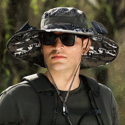 Solar Powered Cooling Hat with Built-in Fan