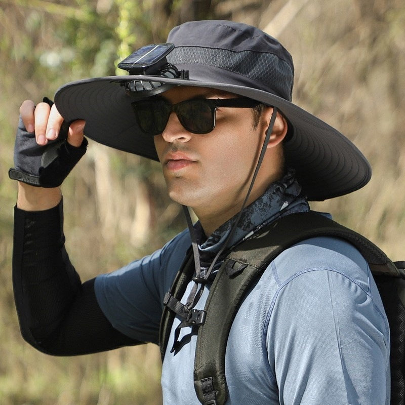 Solar Powered Cooling Hat with Built-in Fan