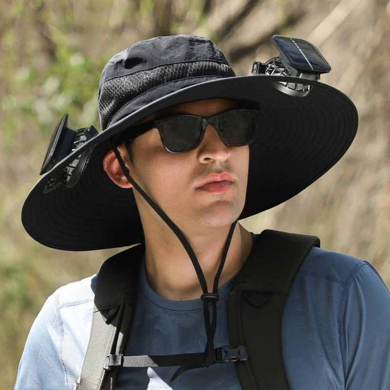 Solar Powered Cooling Hat with Built-in Fan