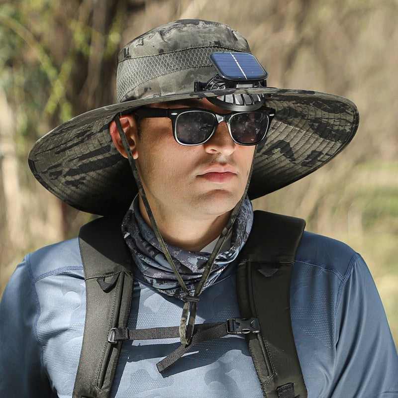 Solar Powered Cooling Hat with Built-in Fan