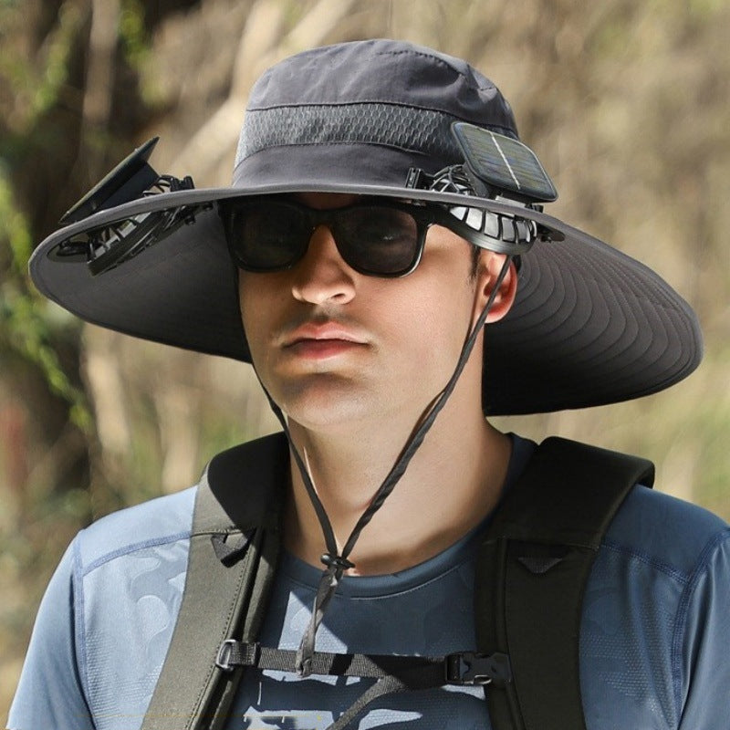 Solar Powered Cooling Hat with Built-in Fan