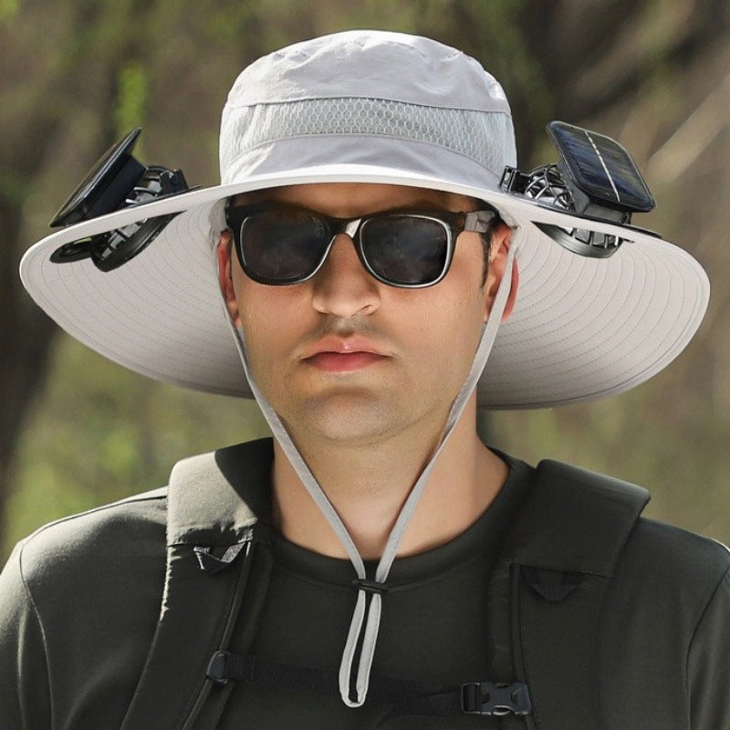 Solar Powered Cooling Hat with Built-in Fan