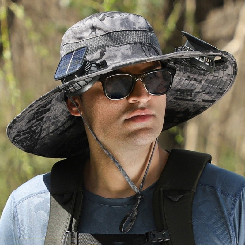 Solar Powered Cooling Hat with Built-in Fan