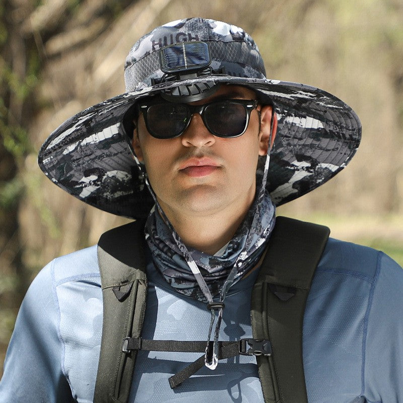 Solar Powered Cooling Hat with Built-in Fan