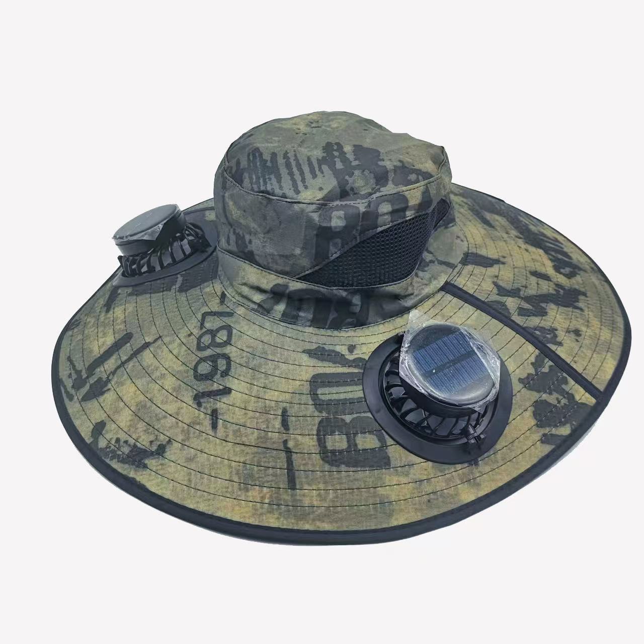 Solar Powered Cooling Hat with Dual Fans