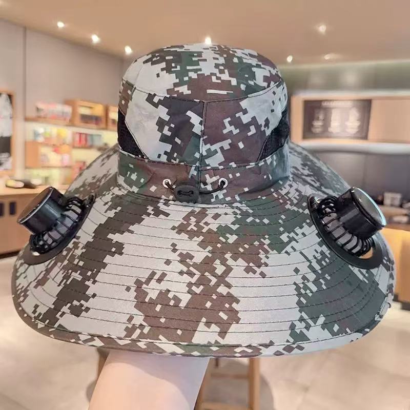 Solar Powered Cooling Hat with Dual Fans