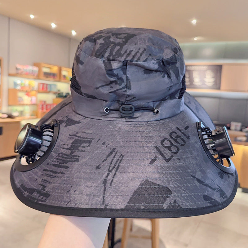 Solar Powered Cooling Hat with Dual Fans