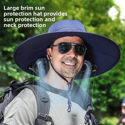 Solar Powered Cooling Hat with Misting Function