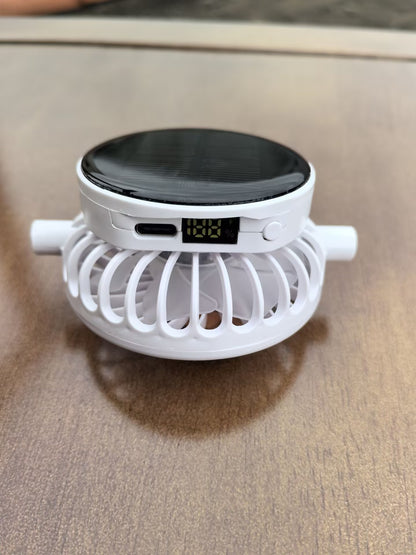 Solar-Powered Cooling Hat with USB Charging