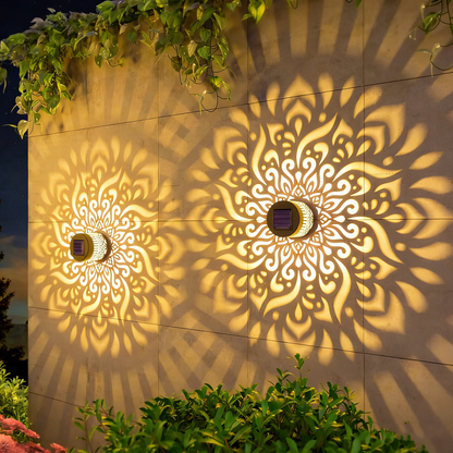 Solar Powered Decorative Wall Light